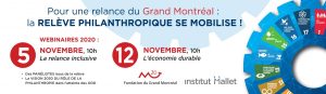 Pour une relance du Grand Montréal : la relève philanthropique se mobilise!