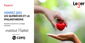 Sommet 2023 : Les Québécois.es et la philanthropie