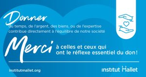 Merci à celles et ceux qui ont le réflexe essentiel du don!